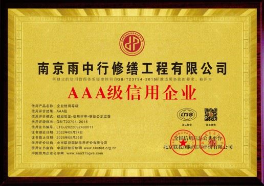 天津雨中行修缮技术有限公司